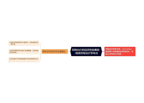 ​药物治疗的经济性有哪些--临床药物治疗学考点