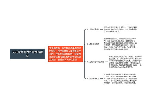 艾滋病危害的严重性有哪些