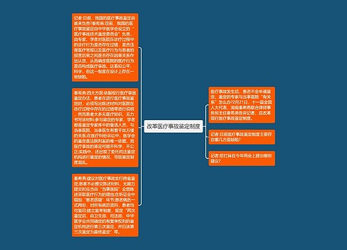 改革医疗事故鉴定制度