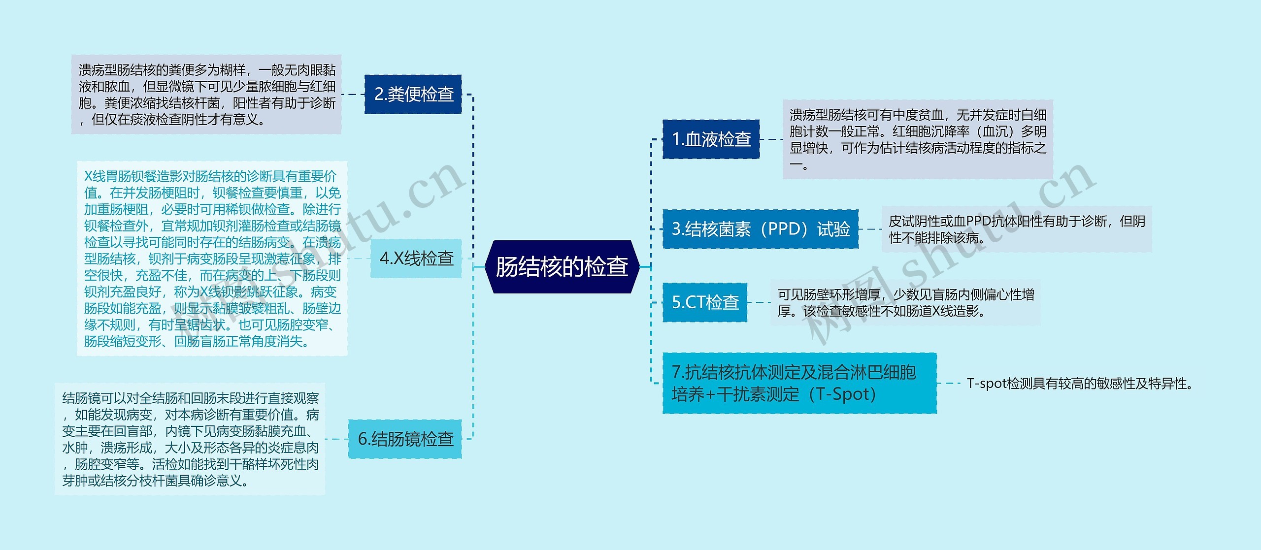 肠结核的检查思维导图