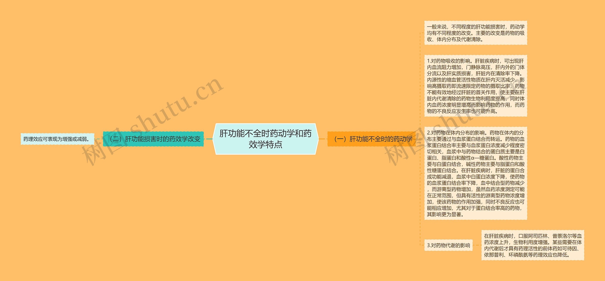 肝功能不全时药动学和药效学特点 肝功能不全时药动学和药效学特点