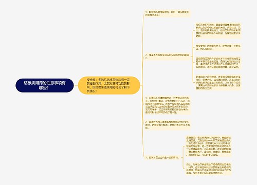 结核病用药的注意事项有哪些？