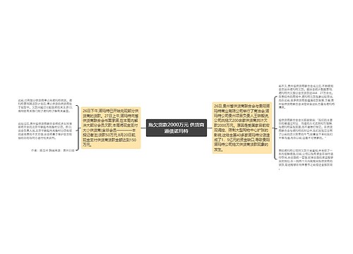 拖欠货款2000万元 供货商逼债诺玛特