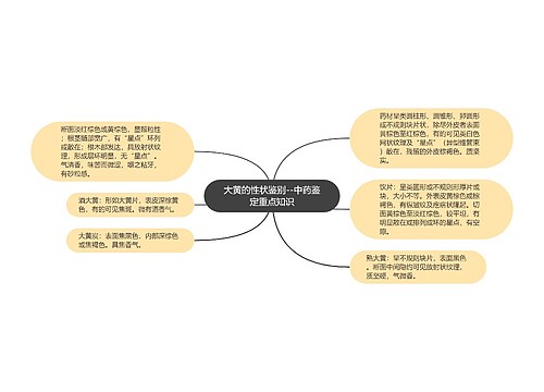 大黄的性状鉴别--中药鉴定重点知识