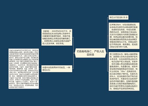 钓鱼触电身亡，产权人应否担责