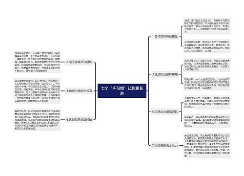 七个“坏习惯”让你更长寿