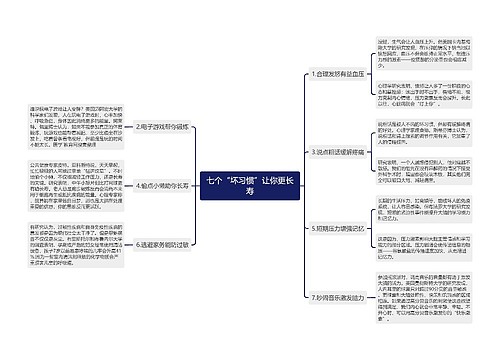 七个“坏习惯”让你更长寿