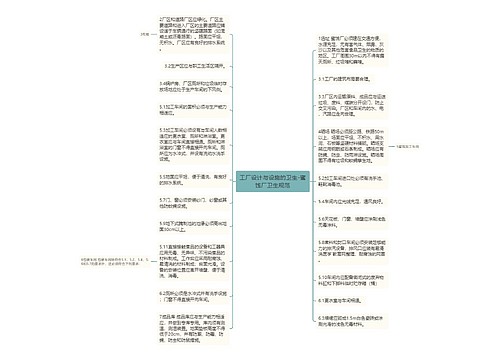 工厂设计与设施的卫生-蜜饯厂卫生规范