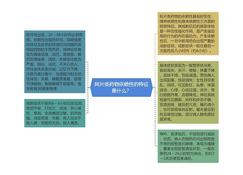 阿片类药物依赖性的特征是什么？