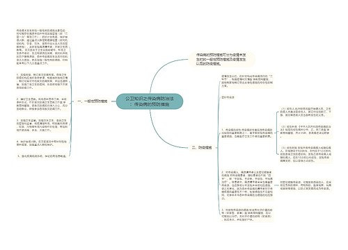 公卫知识之传染病防治法：传染病的预防措施