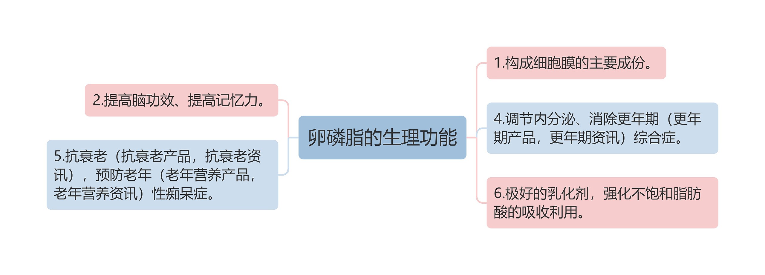 卵磷脂的生理功能思维导图