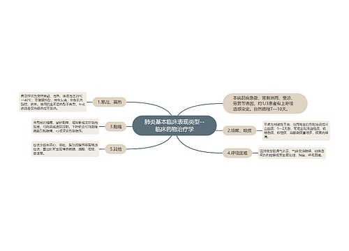 肺炎基本临床表现类型--临床药物治疗学