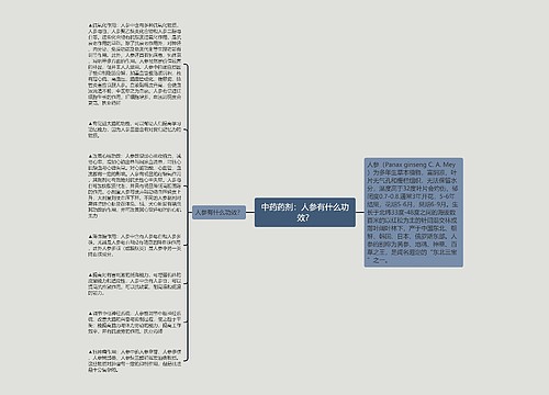 中药药剂：人参有什么功效？