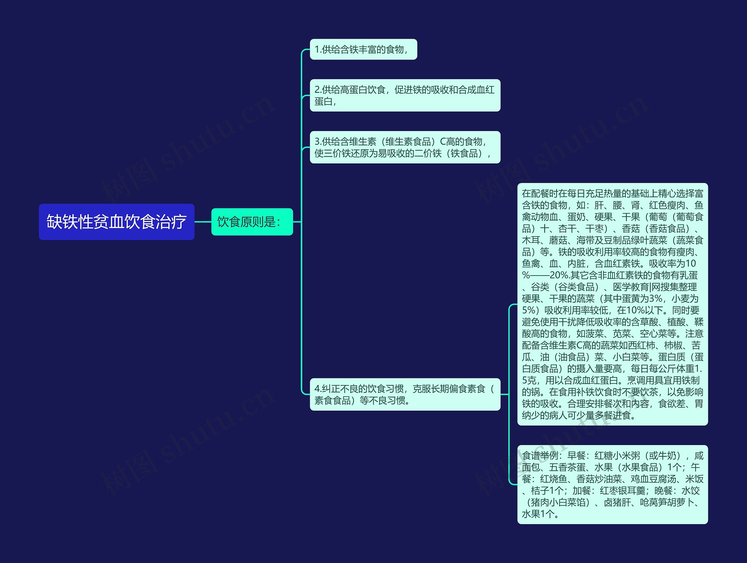 缺铁性贫血饮食治疗 缺铁性贫血饮食治疗