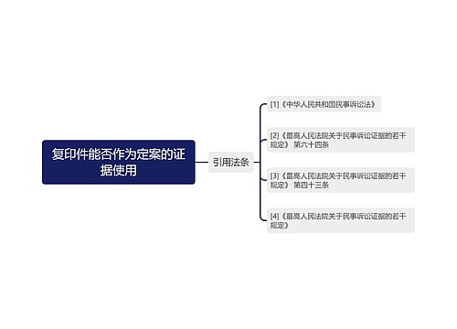 复印件能否作为定案的证据使用