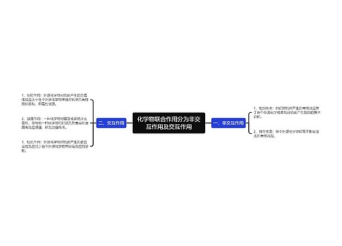 化学物联合作用分为非交互作用及交互作用