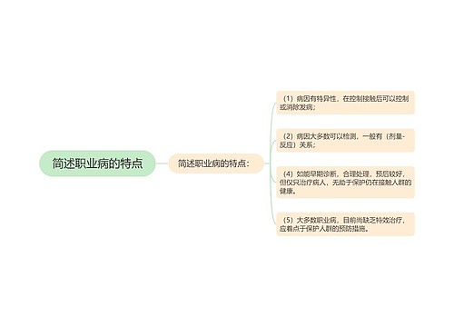 简述职业病的特点