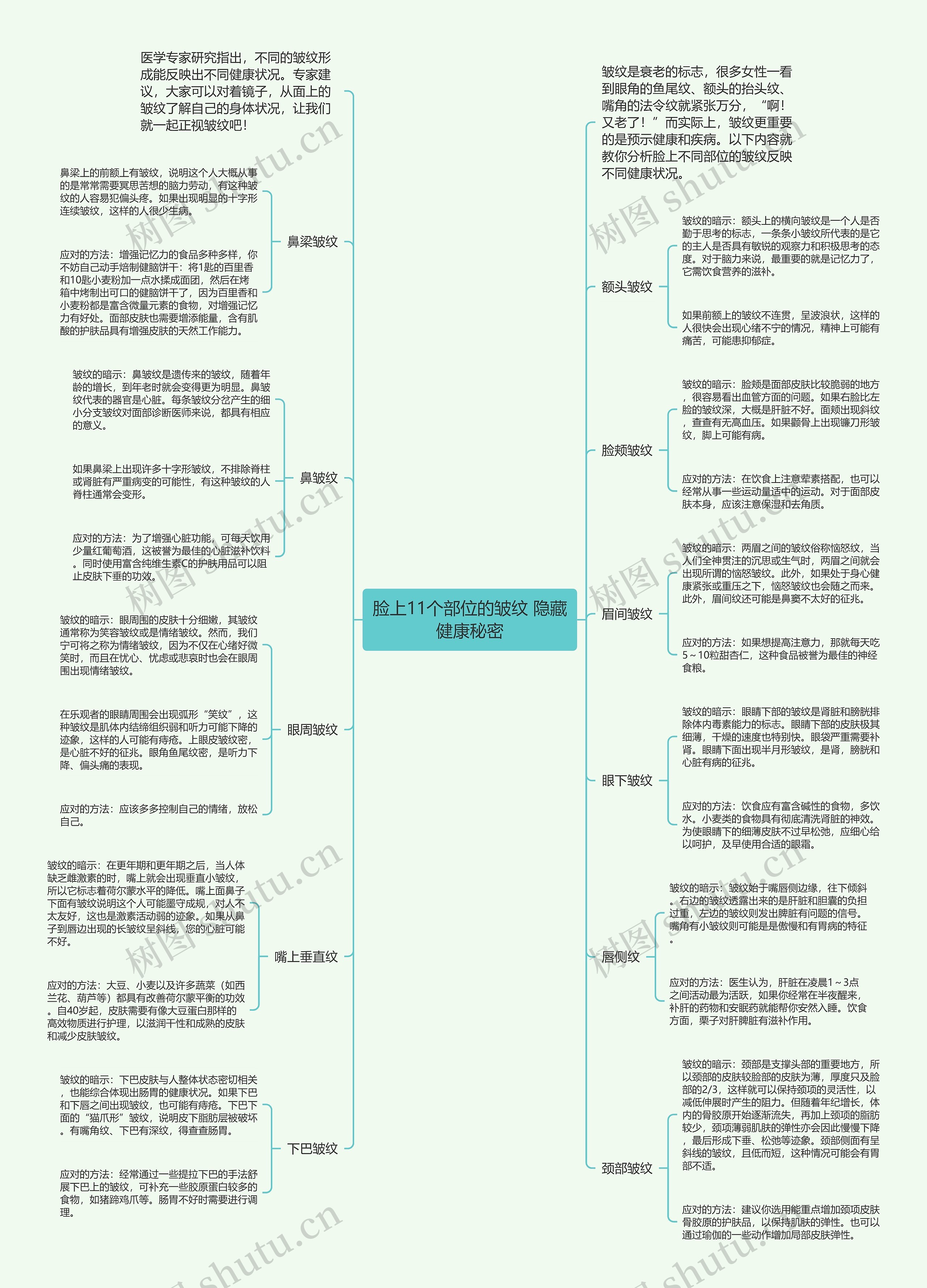 脸上11个部位的皱纹 隐藏健康秘密 脸上11个部位的皱纹 隐藏健康秘密
