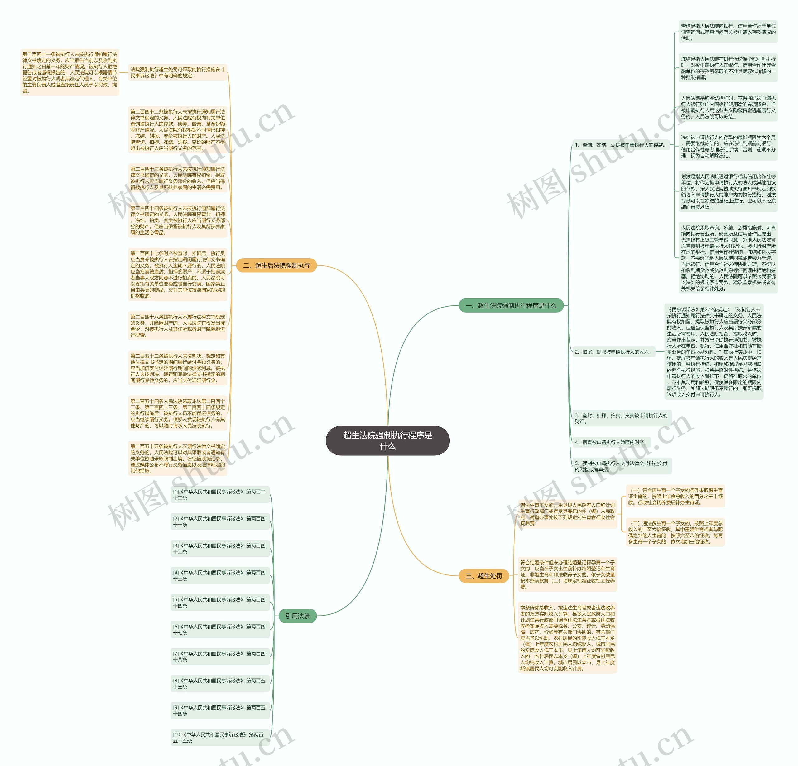 超生法院强制执行程序是什么思维导图