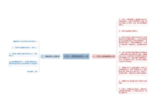 付款人是票据债务人吗