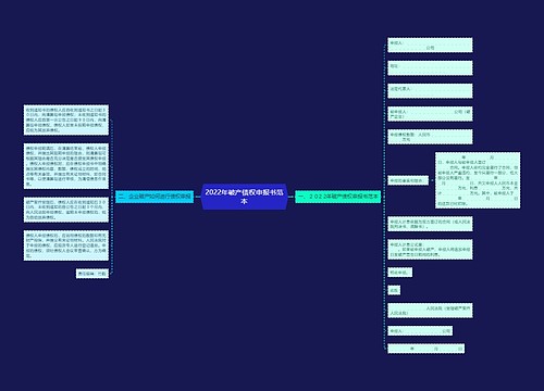 2022年破产债权申报书范本