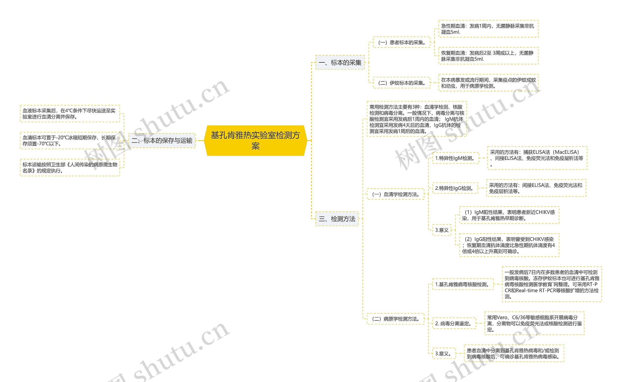 基孔肯雅热实验室检测方案思维导图