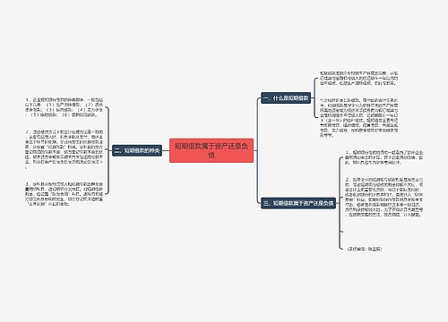 短期借款属于资产还是负债