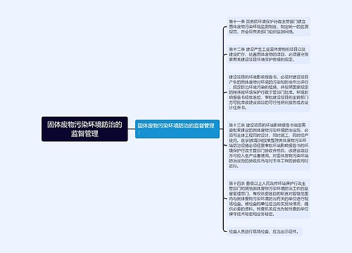 固体废物污染环境防治的监督管理