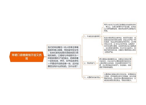 常嚼口香糖腐蚀牙齿又伤胃