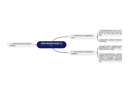 药物中杂质的分类是什么？