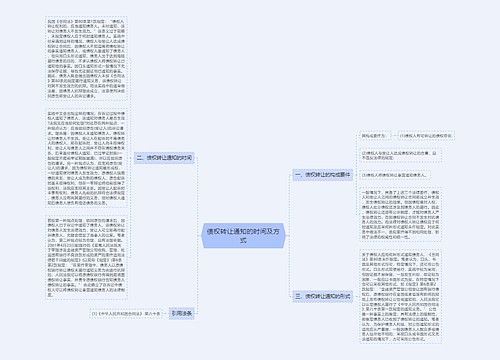 债权转让通知的时间及方式