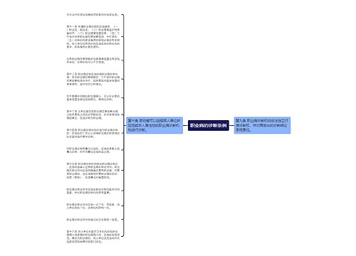 职业病的诊断条例