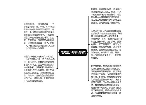 每天至少4两果6两菜