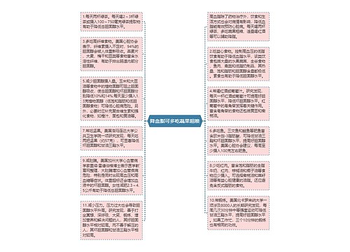 降血脂可多吃蔬果粗粮