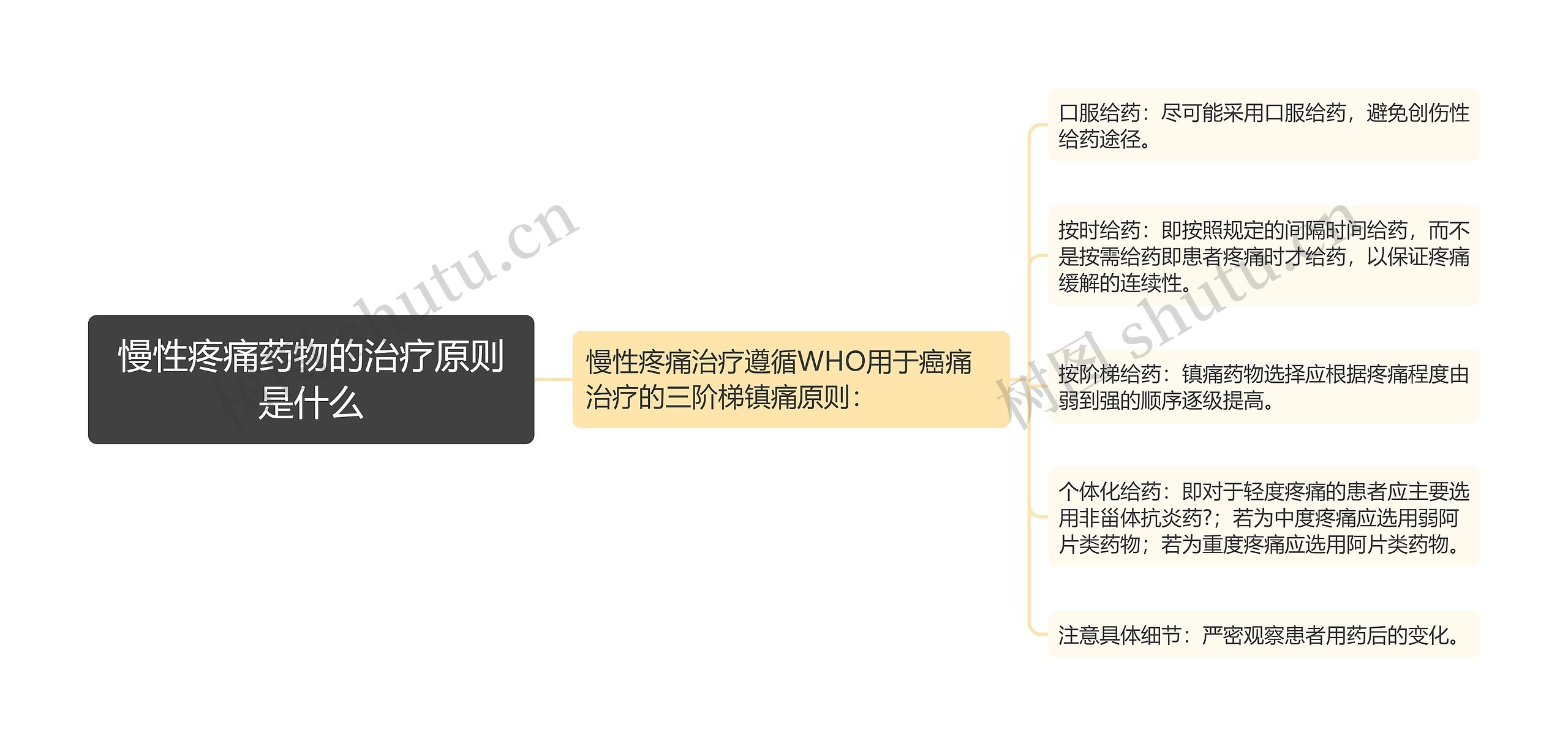 慢性疼痛药物的治疗原则是什么