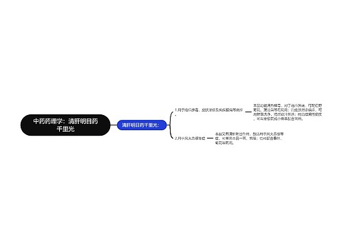 中药药理学：清肝明目药千里光