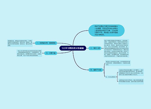 5大坏习惯伤害女性健康