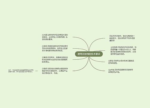 使用注射剂的技术要求