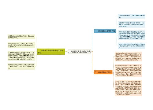 共同借款人是债务人吗