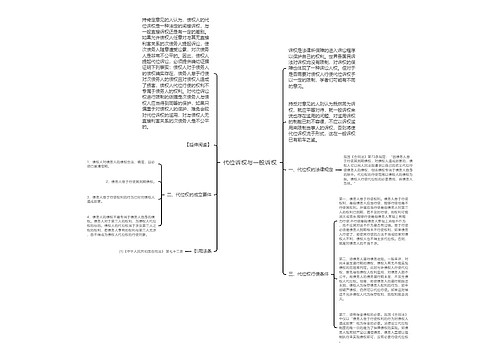 代位诉权与一般诉权