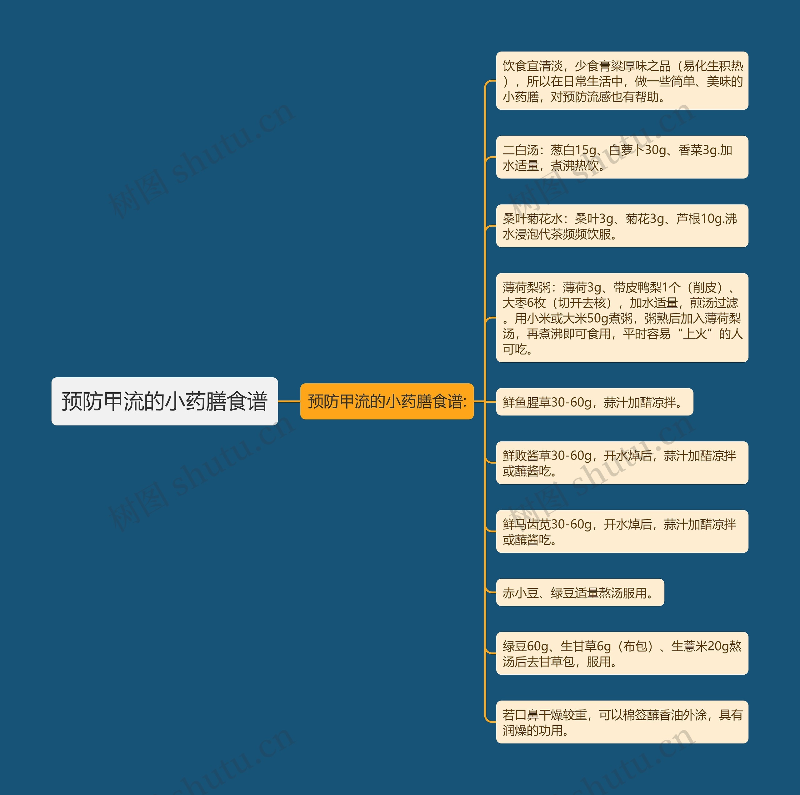 预防甲流的小药膳食谱