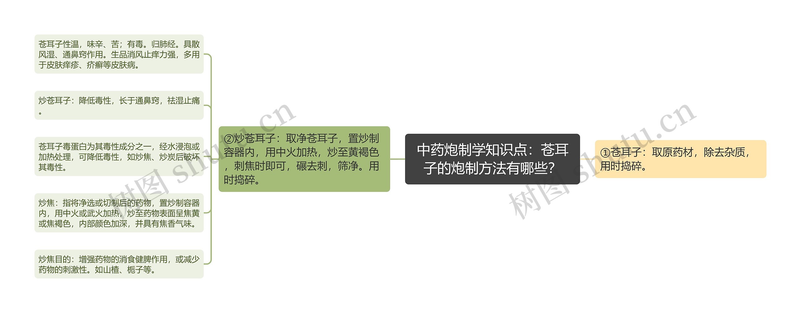 中药炮制学知识点：苍耳子的炮制方法有哪些？
