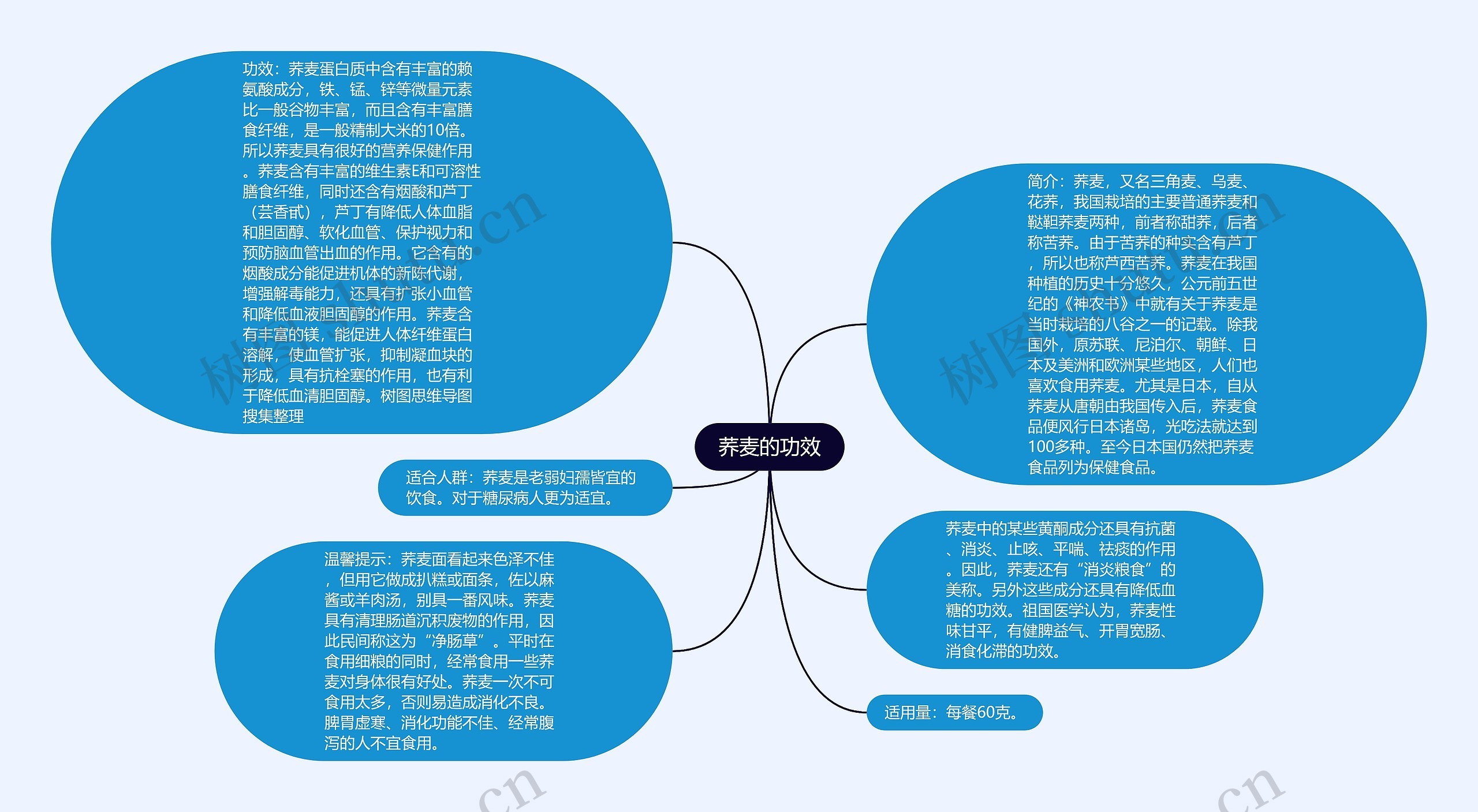 荞麦的功效思维导图