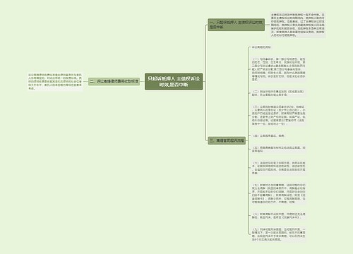 只起诉抵押人 主债权诉讼时效,是否中断