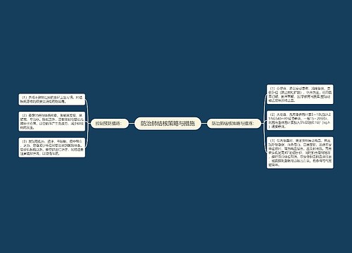 防治肺结核策略与措施