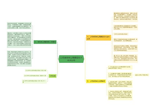 公司债务转让需要股东大会决议吗