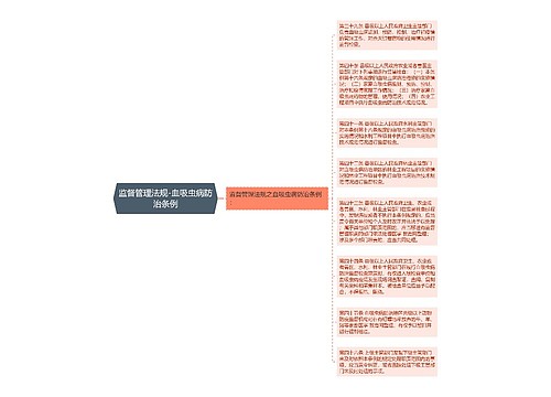 监督管理法规-血吸虫病防治条例