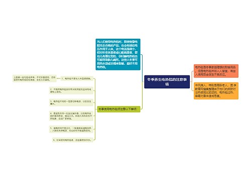 冬季养生电热毯的注意事项