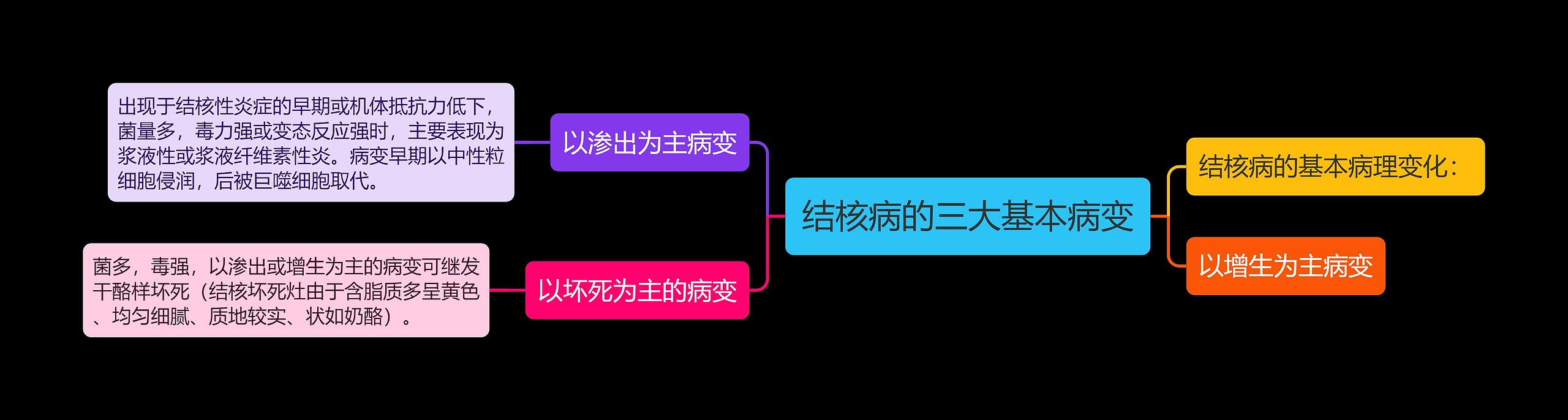 结核病的三大基本病变