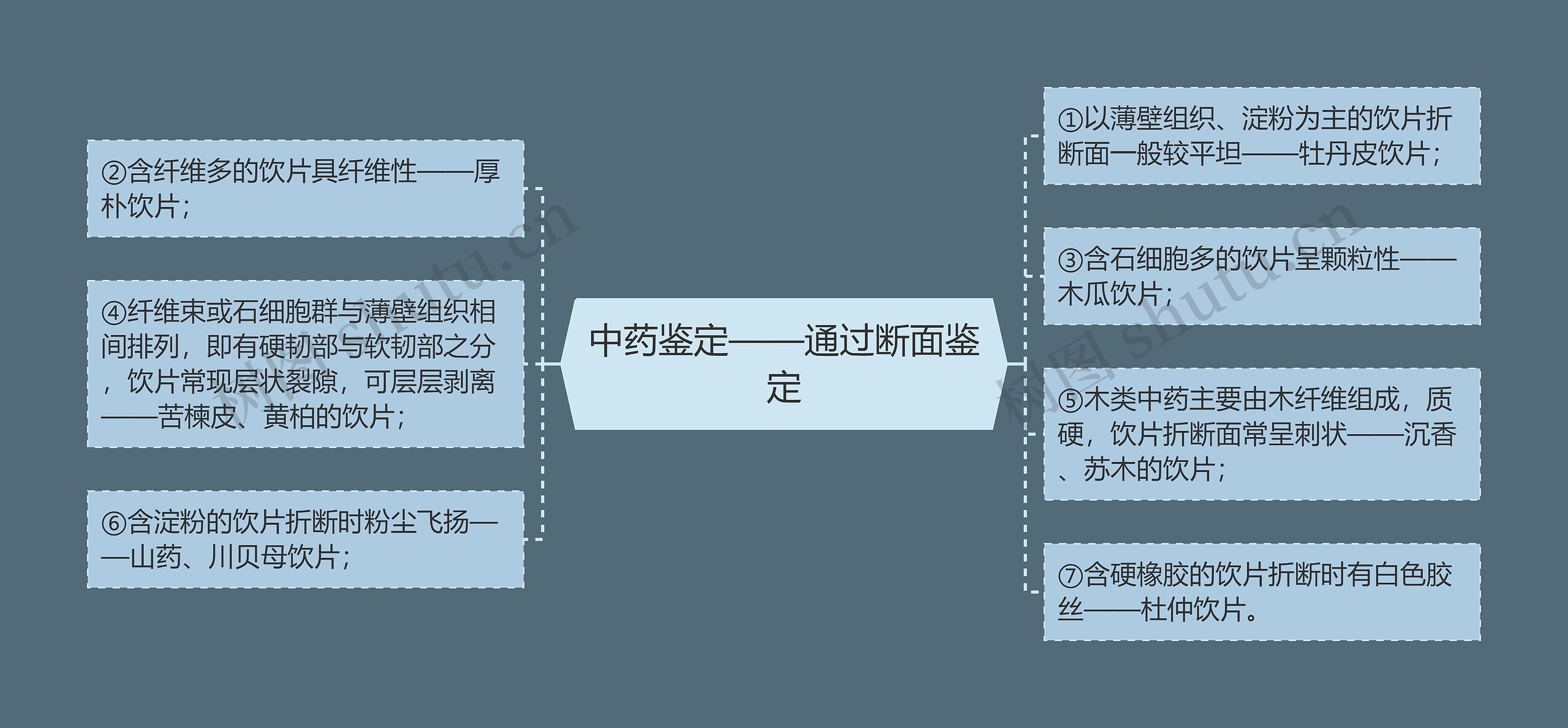 中药鉴定——通过断面鉴定